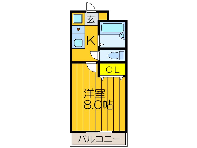 ガメラ1号館の物件間取画像