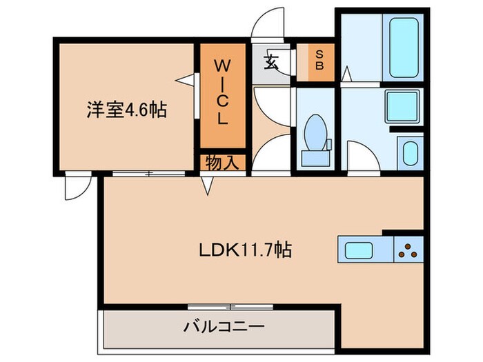 アリビオ蛍池の物件間取画像