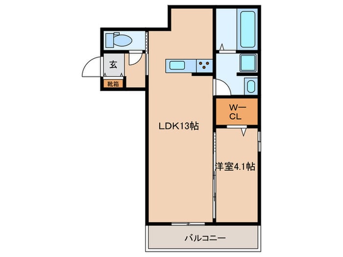 アリビオ蛍池の物件間取画像