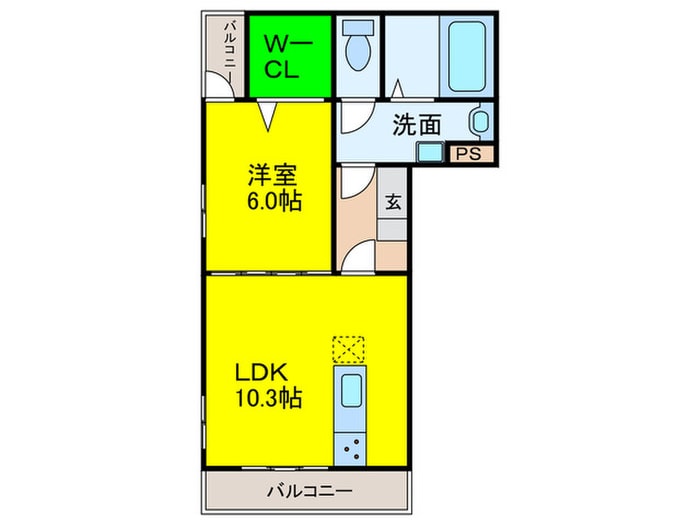 サンリット鳳の物件間取画像