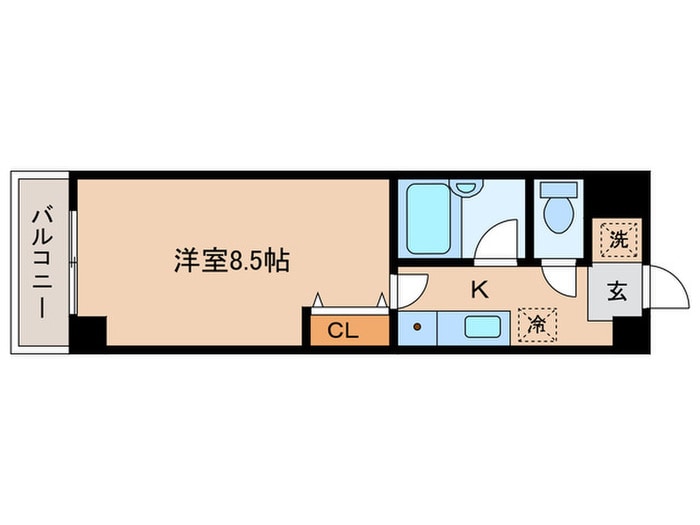 クロ－バ－ハイツⅢの物件間取画像