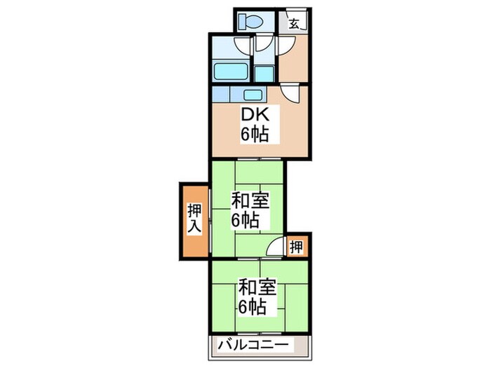 清本ハイツ(132-4-1)の物件間取画像