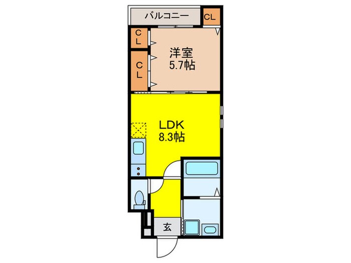 フジパレス庄内西町の物件間取画像