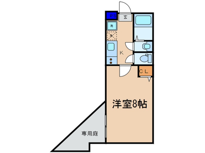 フラッティ丹波口の物件間取画像