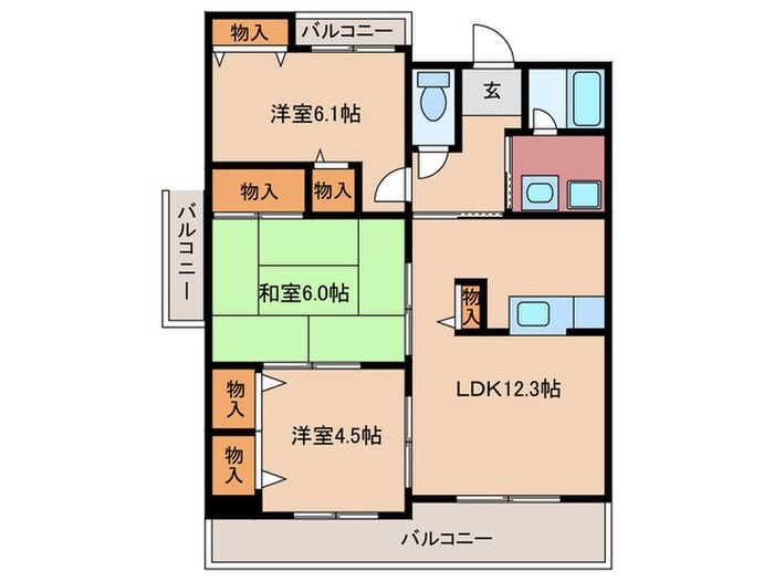 カサ・エスペラールの物件間取画像