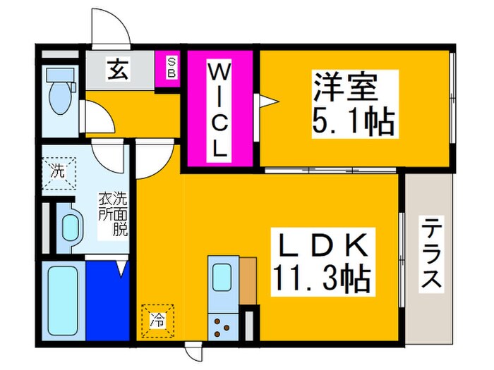 グランエスポワール寿の物件間取画像