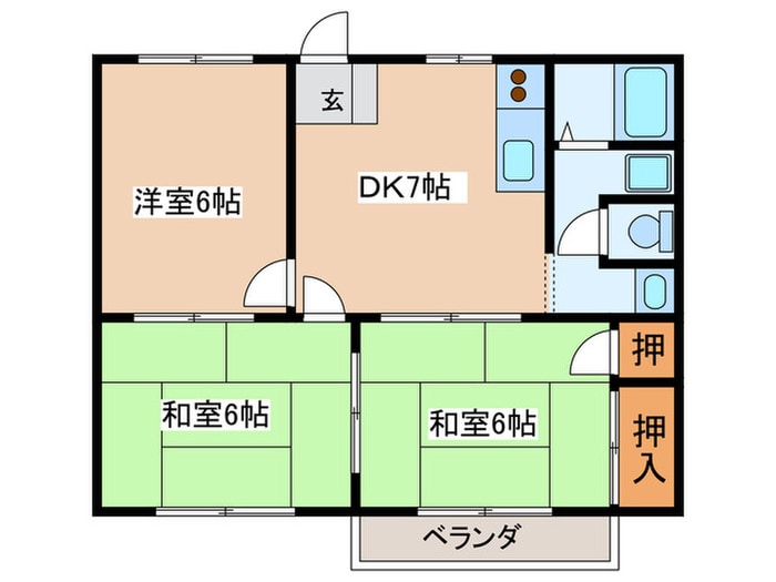 ファイン北口の物件間取画像