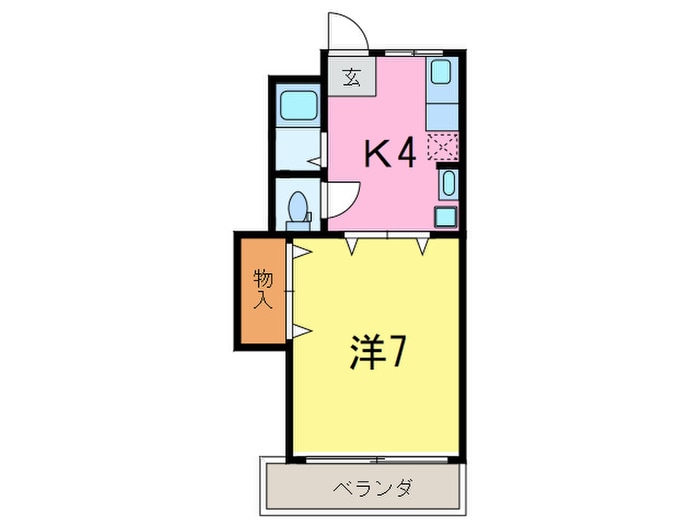 青葉荘の物件間取画像