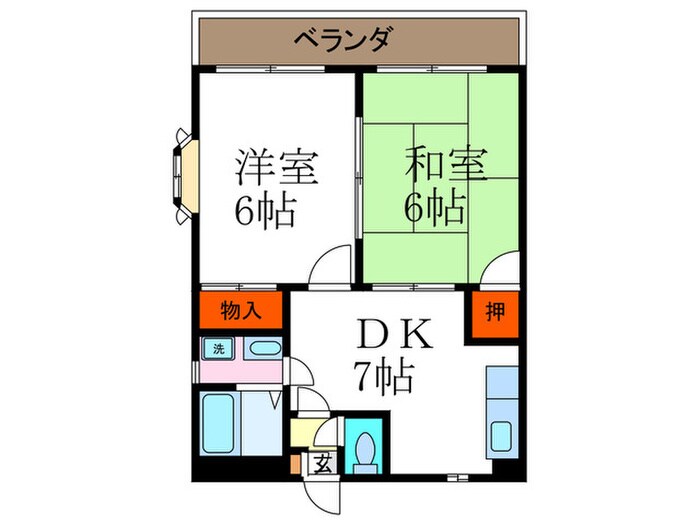 ハイツハ－ベストの物件間取画像