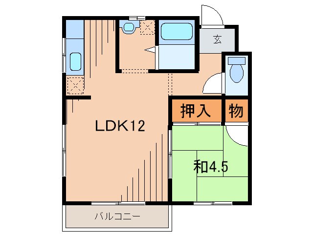 ひばりハイツの物件間取画像