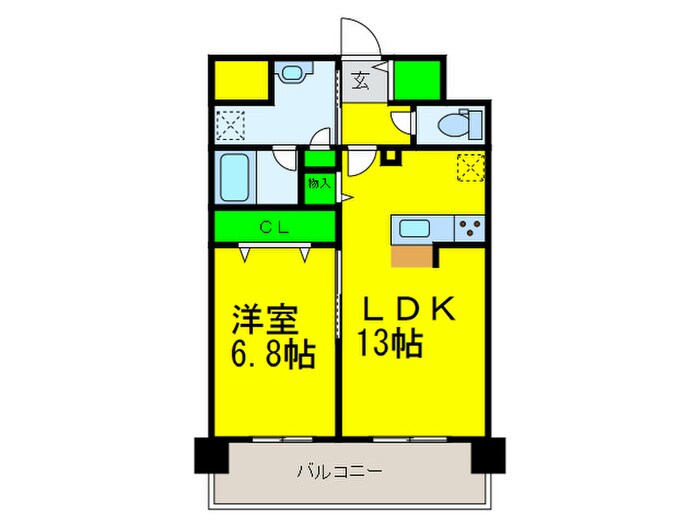 幸ｃｏｕｒｔ森ノ宮の物件間取画像