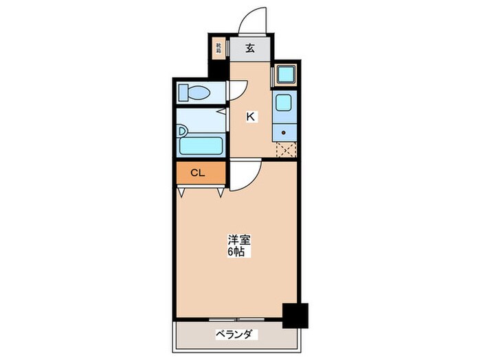 ｴｽﾘ-ﾄﾞ京橋ｽﾃ-ｼｮﾝﾌﾟﾗｻﾞ(1001)の物件間取画像