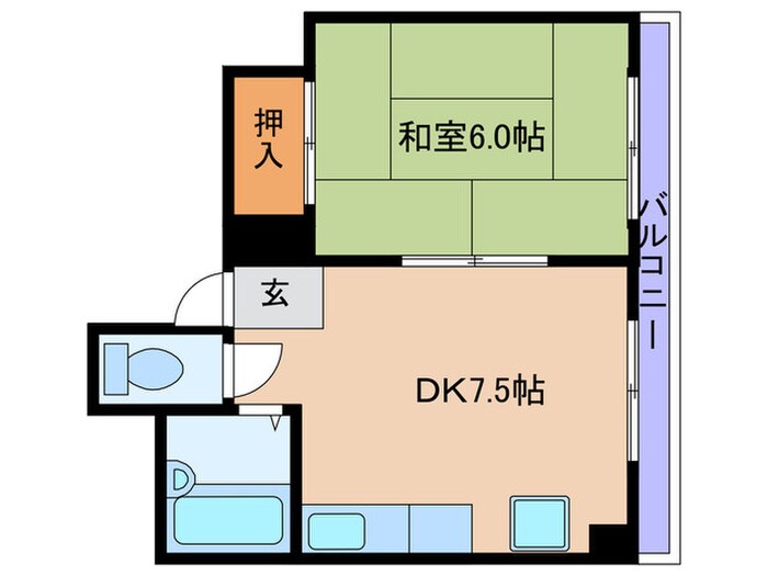 プラ・ディオ長柄の物件間取画像