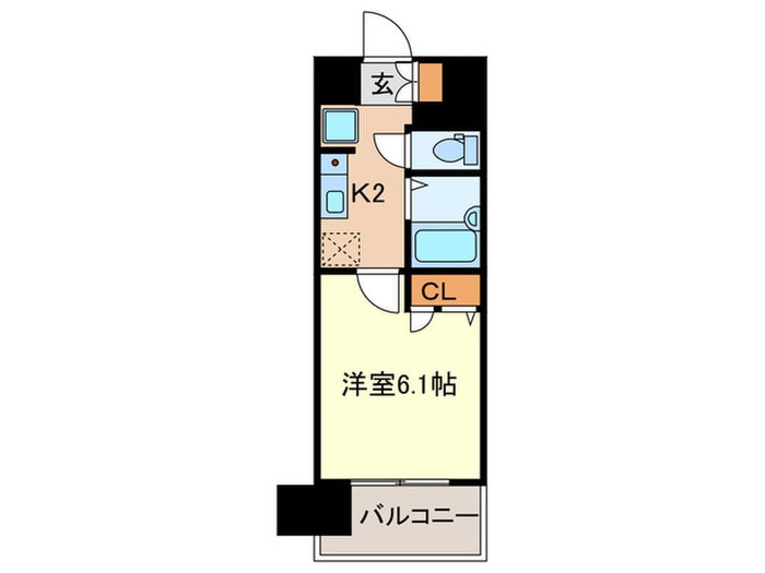 ｴｽﾘ-ﾄﾞ京橋ｽﾃ-ｼｮﾝﾌﾟﾗｻﾞ(1002)の物件間取画像