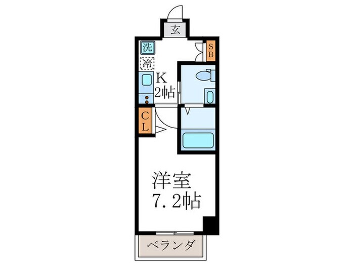 エスペレ西陣の物件間取画像