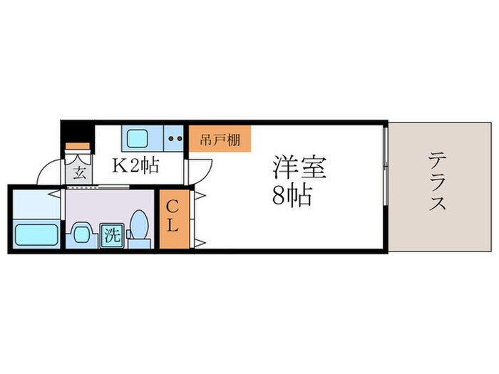 Gladvis烏丸紫明の物件間取画像