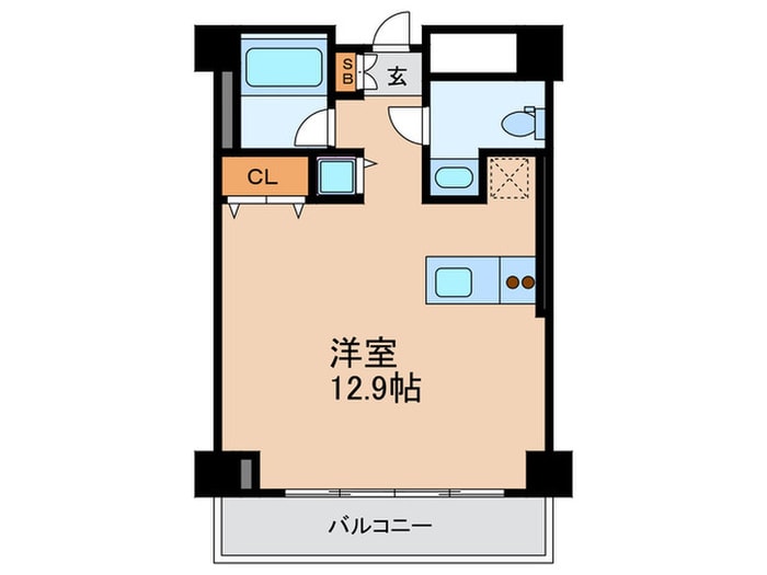 ア－バンスタイル心斎橋の物件間取画像