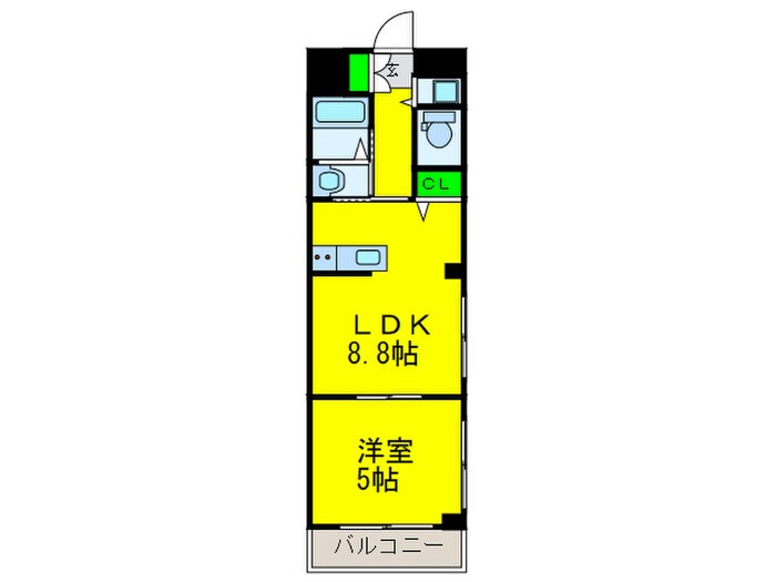 ワールド北田辺の物件間取画像