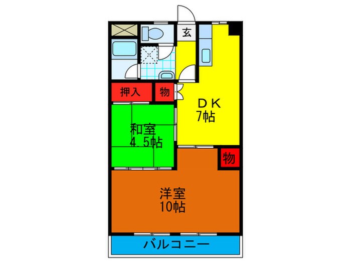 ル・ポワール古川橋の物件間取画像