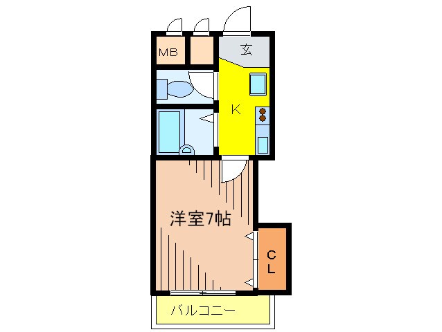 マンション杉山の物件間取画像