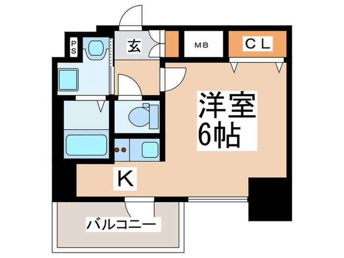 スプランディッド難波元町DUEの物件間取画像