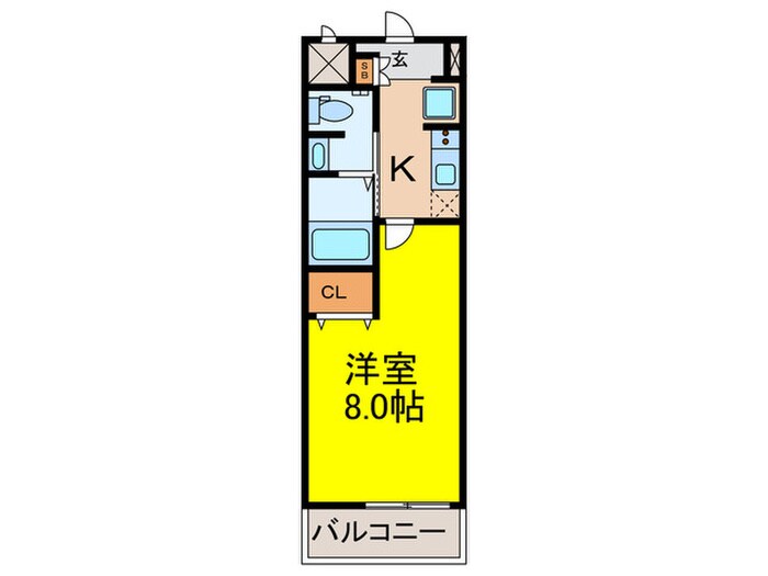 CROSS　COURT高槻富田駅前の物件間取画像