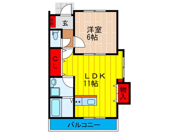 ミューレ古川橋Ｗの物件間取画像