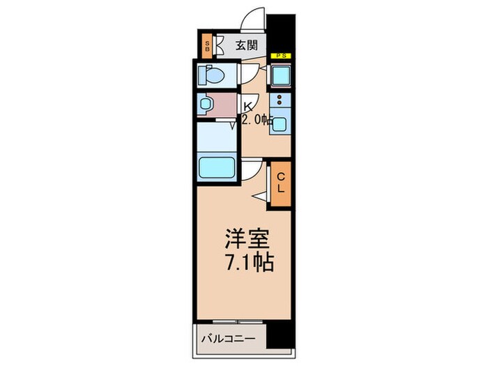 ﾌﾟﾚｻﾝｽ野田阪神駅前ｻﾞ･ﾌｧｰｽﾄ(403の物件間取画像