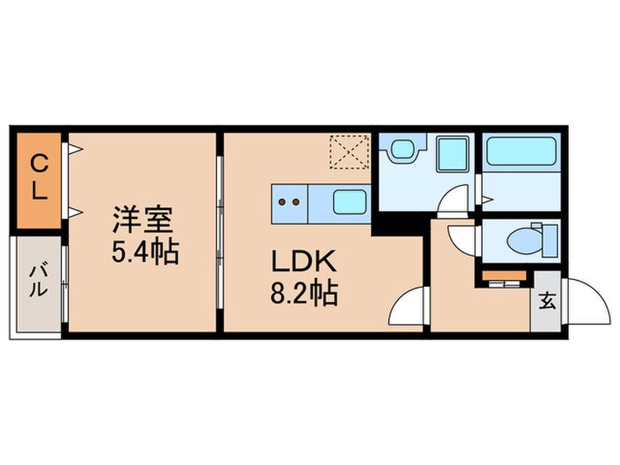 Mew Style Apartmantsの物件間取画像