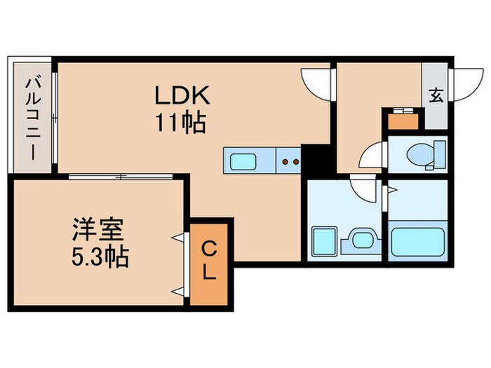 Mew Style Apartmantsの物件間取画像