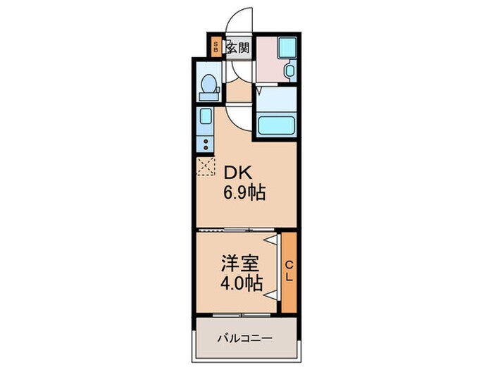 スプランディッド中之島WESTの物件間取画像