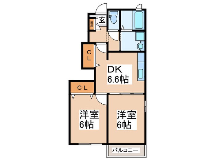 ファシネイション春日Ⅰの物件間取画像