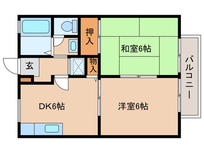 メイプルリ－フⅡの物件間取画像