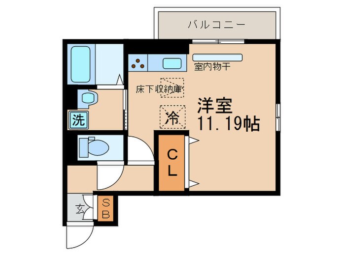Ciel　Blue　Moriyamaの物件間取画像