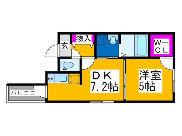 ソレイユ聖天下Ｃ棟の物件間取画像