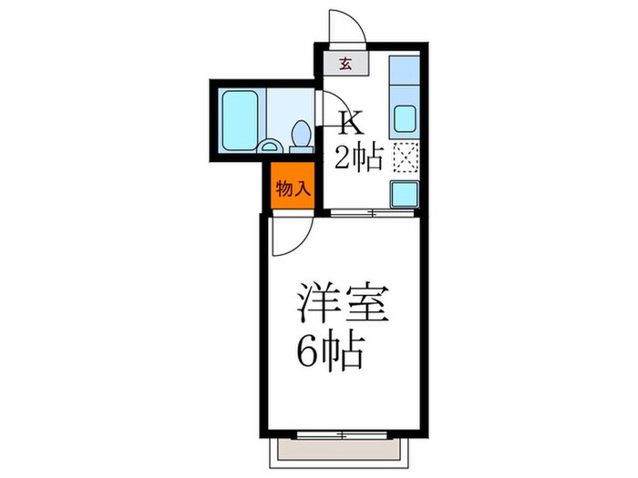 ヴィラ・ブル－エＢ棟の物件間取画像