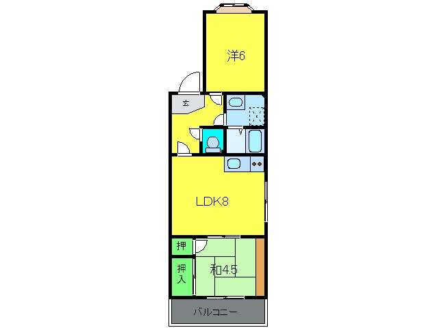 グリンピア浜寺の物件間取画像