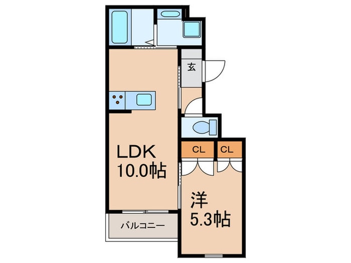 芦原通レジデンスの物件間取画像