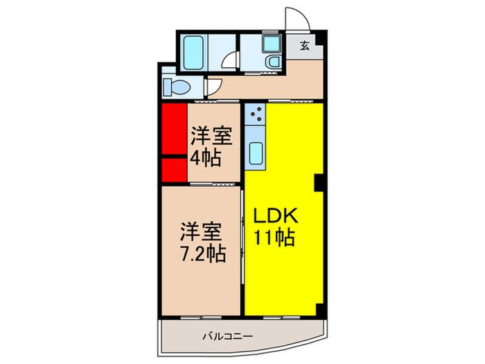 マンションニシムラの物件間取画像