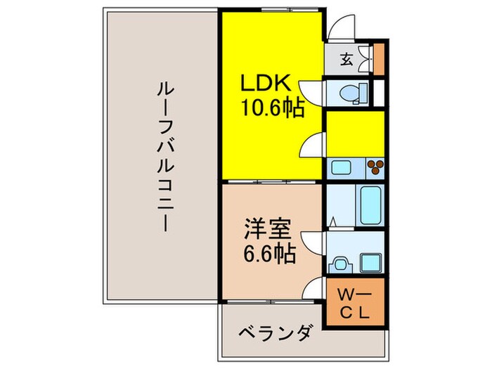 クレセント千里中央の物件間取画像