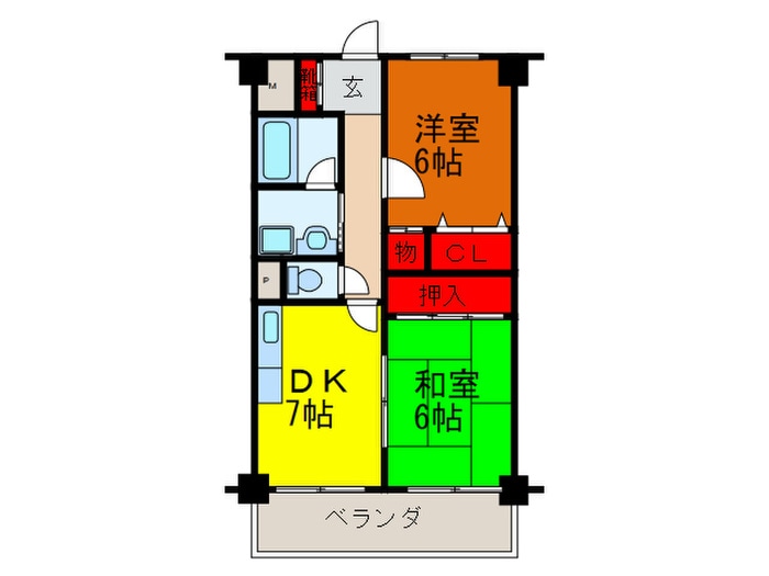 アモ－ル永田の物件間取画像