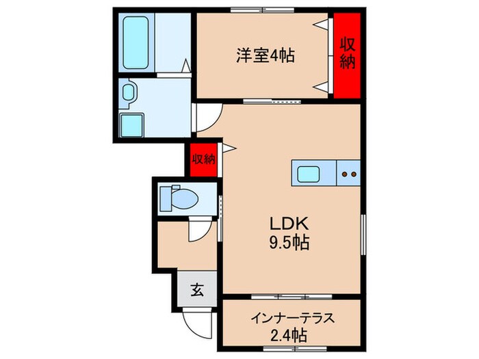 アンソレイユ宝塚の物件間取画像