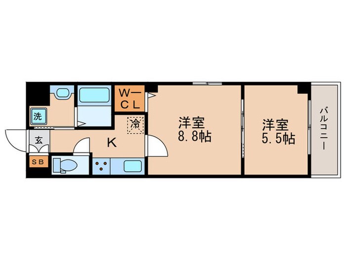 三条双月堂の物件間取画像