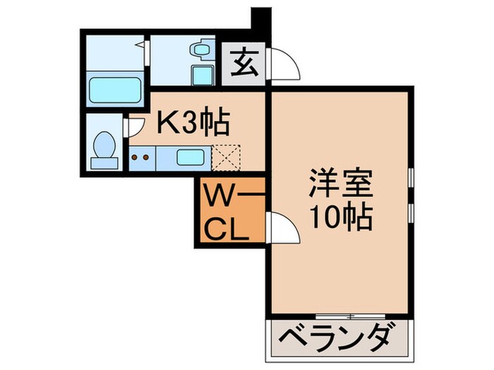 ﾛｰｽﾞｽﾃｰｼﾞ泉大津駅前Ⅲ番館の物件間取画像