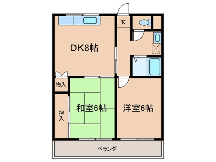 エステート朝日の物件間取画像