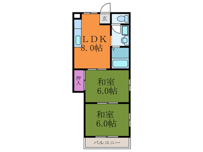 ラポ－ル・コ－ポⅠの物件間取画像