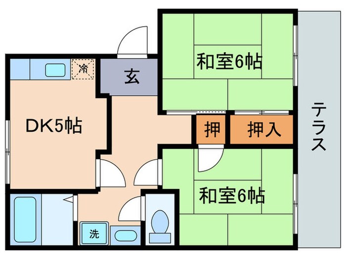 コ－ポプラミスの物件間取画像