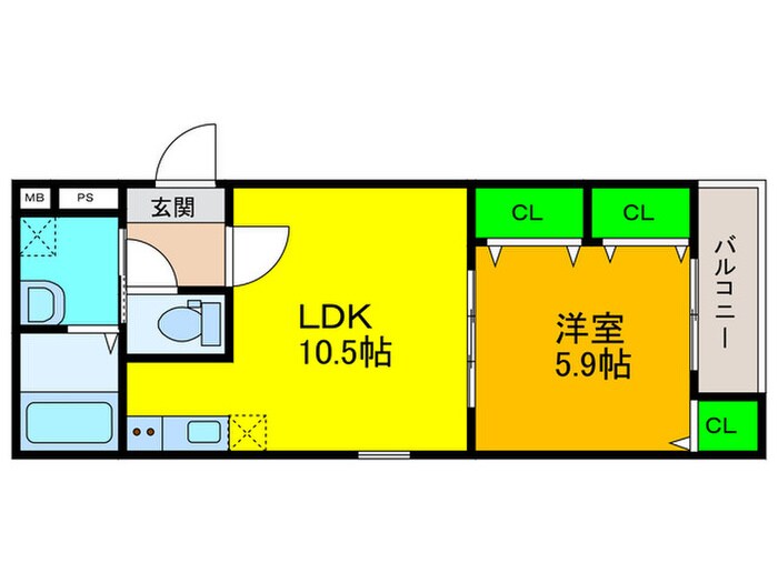 フジパレス高石千代田Ⅲ番館の物件間取画像