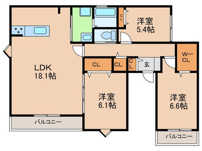 Ｍ－Ｐｒｅｍｉｅｒ村野東町の物件間取画像