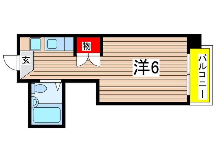 メゾンフロ－ルの物件間取画像